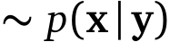  ∼ p(x|y)