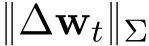 }∆wt}Σ