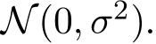  Np0, σ2q.