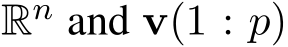  Rn and vp1 : pq