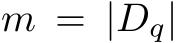  m = |Dq|