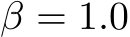  β = 1.0