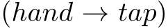  (hand → tap)