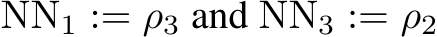  NN1 := ρ3 and NN3 := ρ2