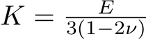  K = E3(1−2ν)