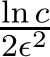 ln c2ǫ2