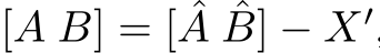  [A B] = [ ˆA ˆB] − X′