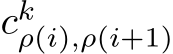  ckρ(i),ρ(i+1)