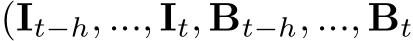 (It−h, ..., It, Bt−h, ..., Bt