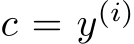  c = y(i)