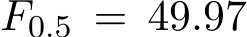 F0.5 = 49.97