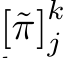  [˜π]kj