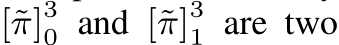  [˜π]30 and [˜π]31 are two