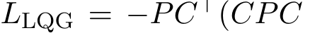  LLQG = −PC⊤(CPC⊤