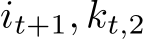 it+1, kt,2