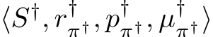  ⟨S†, r†π†, p†π†, µ†π†⟩