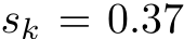  sk = 0.37