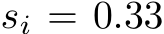  si = 0.33