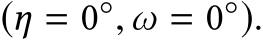  (η = 0◦,ω = 0◦).