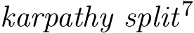  karpathy split7 