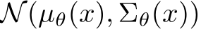  N(µθ(x), Σθ(x))