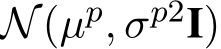 N(µp, σp2I)