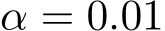  α = 0.01