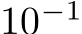 10−1