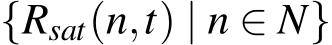  {Rsat(n,t) | n ∈ N}