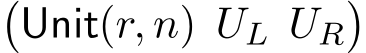 �Unit(r, n) UL UR�