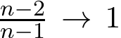 n−2n−1 → 1