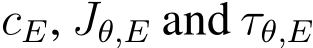  cE, Jθ,E and τθ,E