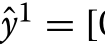 ˆy1 = [