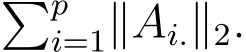 �pi=1∥Ai.∥2.