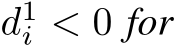  d1i < 0 for