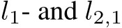  l1- and l2,1