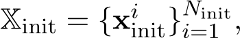  Xinit = {xiinit}Niniti=1 ,