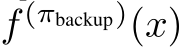  f (πbackup)(x)