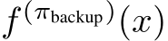  f (πbackup)(x)