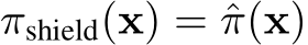  πshield(x) = ˆπ(x)