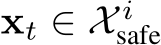  xt ∈ X isafe