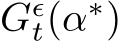 Gϵt(α∗)