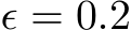  ϵ = 0.2