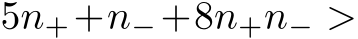  5n++n−+8n+n− >