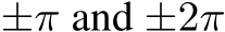  ±π and ±2π