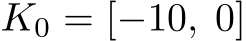  K0 = [−10, 0]