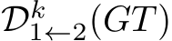 Dk1←2(GT)