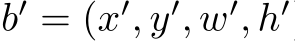  b′ = (x′, y′, w′, h′