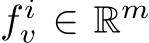 f iv ∈ Rm