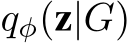  qφ(z|G)